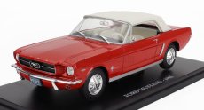Edicola Ford usa Mustang 1965 - Con Vetrina - With Showcase 1:24 Červená Bílá