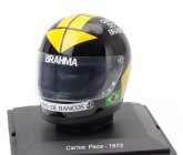 Edicola Helmet Casco Helmet Carlos Pace 312pb Team Sefac Spa Ferrari Season 1973 1:5 Černá Žlutá