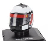 Edicola Helmet F1  Casco Helmet Gerhard Berger  412 T1b Team Ferrari Season 1994 1:5 Černá Červená Bílá