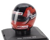 Edicola Helmet F1  Casco Helmet Gilles Villeneuve 312t4 Team Ferrari Season 1979 1:5 Červená Černá