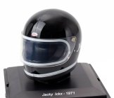 Edicola Helmet F1  Casco Helmet Jacky Ickx 312 B2 Team Ferrari Season 1971 1:5 Black
