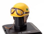 Edicola Helmet F1  Casco Helmet Luigi Musso Dino 246 Team Ferrari Season 1958 1:5 Žlutá