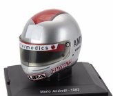 Edicola Helmet F1  Casco Helmet Mario Andretti 126 C2 Team Ferrari Season 1982 1:5 Silver Red