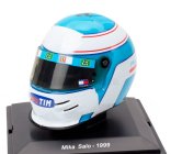 Edicola Helmet F1  Casco Helmet Mika Salo F399 Team Ferrari Season 1999 1:5 Světle Modrá Bílá
