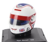 Edicola Helmet F1  Casco Helmet Nigel Mansell 640 F1-89 Team Ferrari Season 1989 1:5 Bílá Modrá Červená