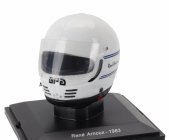 Edicola Helmet F1  Casco Helmet Rene Arnoux 126 C2b Team Ferrari Season 1983 1:5 Bílá