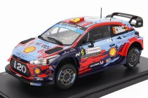 Edicola Hyundai I20 Wrc N 6 Winner Rally Sardinia Italy 2019 Dani Sordo - Carlos Del Bario 1:24 Světle Modrá Červená Černá