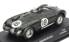 Edicola Jaguar Xk120 C-type Spider 3.4l Team Jaguar Cars Ltd N 18 Winner 24h Le Mans 1953 Tony Rolt - Duncan Hamilton 1:43 Zelená