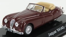 Edicola Jaguar Xk140 Cabriolet 1954 - Con Vetrina - With Showcase 1:43 Bordeaux