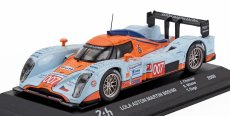 Edicola Lola Aston Martin B09/60 6.0l V12 Team Gulf Amr Eastern Europe N 007 24h Le Mans 2009 Tomas Enge - Stefan Mucke - Jan Charouz 1:43 Světle Modrá Oranžová