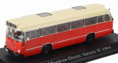 Edicola Magirus Deutz Saturn Ii Autobus 1957 - Damage Display Box 1:72 Červený Krém