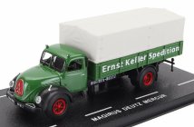Edicola Magirus Deutz Tlf-16 Mercur Telonato Truck 2-assi 1956 1:87 Zelená Bílá