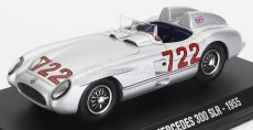 Edicola Mercedes benz 300 Slr Spider N 722 Winner Mille Miglia 1955 Stirling Moss - Denis Jenkinson 1:43 Silver