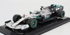 Edicola Mercedes gp F1  W10 Eq Power+ Team Amg Petronas Motorsport World Champion N 44 German Gp 2019 Lewis Hamilton - Damage Blister Box 1:24 Bílá Stříbrná Černá