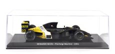 Edicola Minardi F1  M191 Ford N 23 Season 1991 Pierluigi Martini - Con Vetrina - With Showcase 1:24 Žlutá Černá Bílá