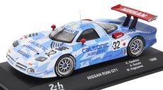 Edicola Nissan R390 Gt1 3.5l Turbo Team Nissan Motorsport N 32 3rd 24h Le Mans 1998 Kazuyoshi Hoshino - Aguri Suzuki - Masahyko Kageyama 1:43 Bílá Světle Modrá