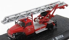 Edicola Opel Blitz Dl18 Magirus Truck Scala Fire Engine 1960 1:72 Červená Černá Stříbrná