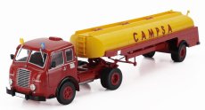 Edicola Pegaso Mofletes Diesel Tanker Truck Campsa Fuel 1949 - Without Card Box 1:43 Červená Žlutá