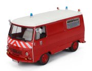 Edicola Peugeot J7 Van Fire Engine 1969 1:43 Červená Bílá