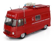 Edicola Peugeot J7 Van Fire Engine Service Departemental De Protection Contre L'incendie Puy De Dome 1969 1:43 Red