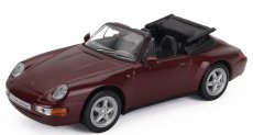 Edicola Porsche 911 993 Carrera Cabriolet 1995 1:43 Red Met