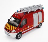 Edicola Renault Master Van Secours D'urgence Fire Engine 2003 1:43 Červená Bílá Stříbrná