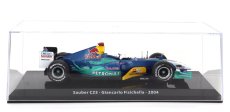 Edicola Sauber F1  C23 Petronas N 11 Season 2004 Giancarlo Fisichella - Con Vetrina - With Showcase 1:24 Modrá Zelená