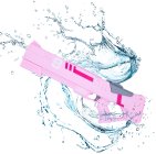 Elektrická vodní stříkačka Strong s automatickým nasáváním, růžová