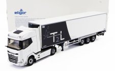 Eligor DAF Xg Truck Semi-frigo T2l Transports 2021 1:43 Bílá Modrá