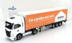 Eligor Iveco fiat S-way Np Truck Telonato Weldom Transports 2021 1:43 Bílá Oranžová