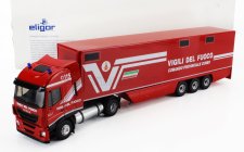 Eligor Iveco fiat Stralis 480e6 Euro 6 Truck Fire Engine 2018 1:43 Červená Bílá