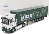 Eligor Renault T-line High Truck Cassonato Mazet Transports 2023 1:43 Bílá Zelená