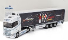 Eligor Scania S500 Semi Frigo Truck Cassonato Blanc Transports 2022 1:43 Bílá Černá