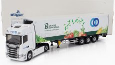 Eligor Scania S500 Semi Frigo Truck Cassonato Steff Bonduelle 2024 1:43 Bílá Zelená