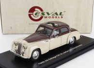 Esval model Delage D6-3l Autobineau Sedan Open Roof 1948 1:43 Béžově Hnědá