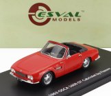 Esval model Osca 1600gt Fissore Cabriolet Open 1963 1:43 Červená Černá