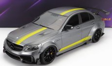 Glm-models Mercedes benz C-class C63s Amg Darwinpro Widebody 2019 1:18 Matná Šedožlutá