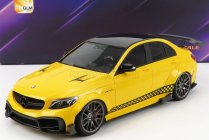 Glm-models Mercedes benz C-class C63s Amg Darwinpro Widebody 2019 1:18 Žlutá