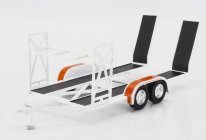 Gmp Accessories Carrello Trasporto Auto 2-assi - Car Transporter Trailer Ycid 1:18 Červená Stříbrná