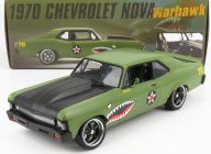 Gmp Chevrolet Nova Warhawk Coupe 1970 1:18 Zelená Černá