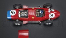 Gp-replicas Ferrari F1  801 N 8 2nd Germany Nurburgring (with Pilot Figure) Gp 1957 M.hawthorn 1:18 Červená Modrá
