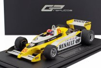 Gp-replicas Renault F1 Rs10 Team Renault Elf N 15 Pole Position And Winner France Gp (with Pilot Figure) 1979 Jean Pierre Jabouille - Con Vetrina - With Showcase 1:18 Žlutá Bílá