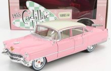 Greenlight Cadillac Fleetwood Series 60 1955 1:24 Růžová Bílá