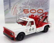 Greenlight Chevrolet C-30 Truck Pick-up Dually Wrecker 1967 - Carro Attrezzi - Official Courtesy Truck 51st 500 Mile Race Indianapolis 1:18 Cream Red