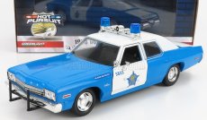 Greenlight Dodge Monaco City Of Chicago Police Department 1974 1:24 Světle Modrá Bílá