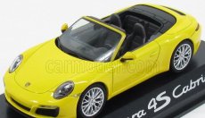 Herpa Porsche 911 991 4s Cabriolet 2015 1:43 Žlutá