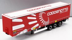 Herpa Trailer Trailer For Truck Codognotto Logistic Transports - Rimorchio Telonato 1:87 Červená Bílá