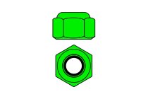 Hliníkové Nylon STOPmatky M2 - zelené - 10 ks.