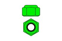 Hliníkové Nylon STOPmatky M3 - zelené - 10 ks.