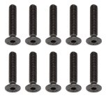 Imbusové šrouby s zápustnou hlavou M4x20 mm FHCS, 10 ks.